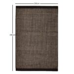 Outlet - Atcham Black Pebble Wool with Cotton Rug - 200 x 290cm - Image 7