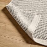 Outlet - Atcham Black/Natural Pebble Wool with Cotton Rug - 160 x 230cm - Image 2