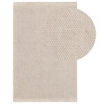 Atcham Clay/Natural Pebble Wool with Cotton Rug - 120 x 170cm