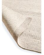 Outlet - Cotham Clay & Natural Striped Wool with Cotton Rug - 200 x 290cm - Image 5