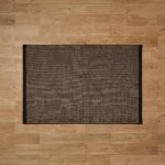 Outlet - Atcham Black Pebble Wool with Cotton Rug - 200 x 290cm - Image 4