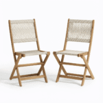 Harlyn 6 Seater Wooden Garden Dining Set with Cove Beige Chairs - 200cm - Image 10
