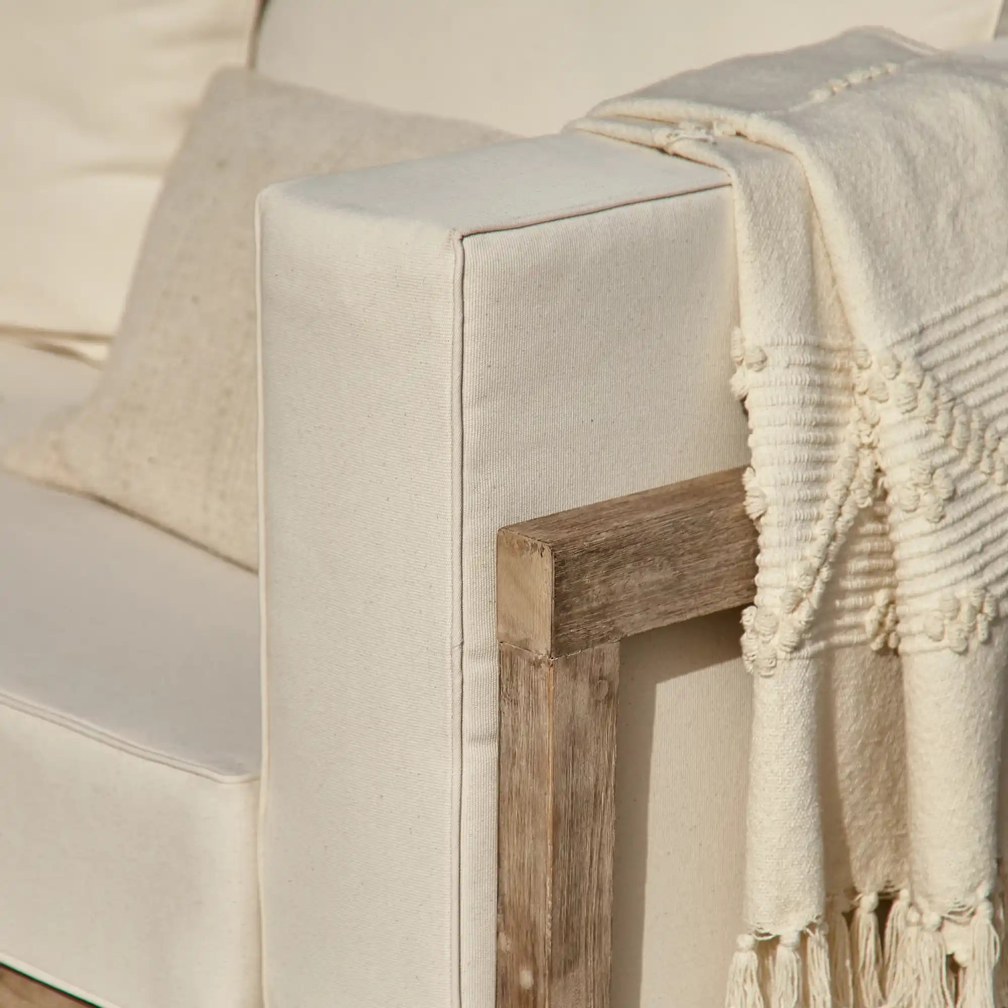 Akira Corner Sofa Garden Cushion Covers - Linen - Image 3