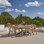 Amelia 6 Seater Wooden Garden Dining Set with 6 Shiro Cushioned Chairs - Image 12