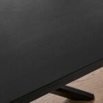 Amelia Black Wood Dining Table - Extendable - Image 3