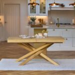 Amelia Pale Oak Wood Dining Table - Extendable - Image 10