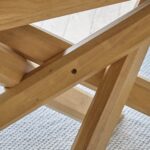 Amelia Pale Oak Wood Dining Table - Extendable - Image 4