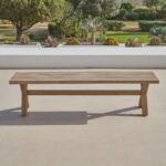 Palm 6 Seater Wooden Garden Dining Set with 4 Shiro Chairs & Charlotte Bench - Image 4