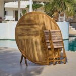 Ashby 8 Seater Wooden Round Garden Dining Set with 8 Cove Rope Chairs   - 160cm - Image 13