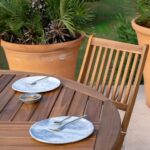 Outlet - Ashby 6 Seater Wooden Round Folding Garden Dining Table - 130cm - Image 2