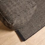 Outlet - Atcham Black Pebble Wool with Cotton Rug - 200 x 290cm - Image 2