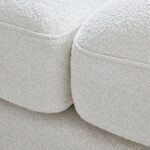Outlet - Ava 2 Seater Sofa - Light Beige Boucle with Black Oak Legs - Image 3