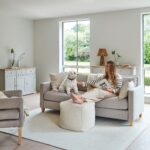 Atcham Wool & Cotton Ottoman Stool - Clay/Natural - Image 2