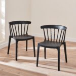 Outlet - Agatha Black Dining Chairs - Set of 2