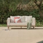 Akira 3 Seater Sofa Garden Cushion Covers - Linen