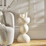 Alder Concrete Round Side Table - Sand