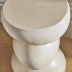 Alder Concrete Round Side Table - Sand - Image 3