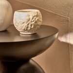 Alder Mango Wood Round Side Table - Jet Black - Image 3