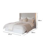 Alice King Ottoman Bed - Ivory - Image 12