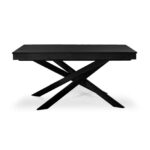 Amelia Black Dining Table Set - 6 Seater - Bella Soft Beige Dining Chairs - Black Legs - Image 11