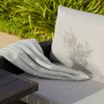 Aston 9 Seater Outdoor Sofa Dining Set with Polywood Table Top - Black - Image 9