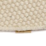 Outlet - Atcham Clay/Natural Round Rug Wool with Cotton  - 150cm - Image 5