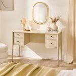 Outlet - Aubrey Driftwood Dressing Table with Drawers - Image 8