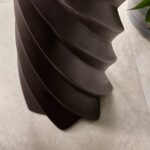 Bianca Black Concrete Side Table - Image 3
