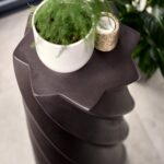 Bianca Black Concrete Side Table - Image 2
