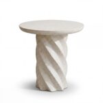Bianca Round Side Table - Paprika Mother of Pearl Terrazzo - Image 7
