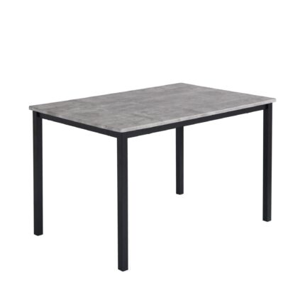 Outlet - Milo Concrete Effect dining table - 6 seater - with black legs