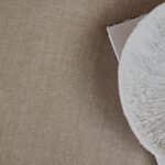 Brea Mink Taupe Footstool - Whitewash Oak Legs - Image 3