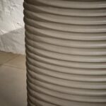 Carlotta Dark Grey Round Concrete Side Table - Image 3