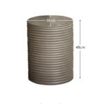 Carlotta Dark Grey Round Concrete Side Table - Image 5