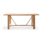 Carter Whitewash Rectangular Dining Table with 6 Freya Boucle Dining Chairs with Whitewash Legs - Image 13