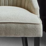 Jade Jet Black Rectangular Acacia Dining Table Set - 4 Seater - Nadine Marl Taupe Dining Chairs with Black Legs - Image 6