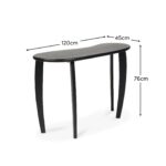 Celeste Black Mango Wood Console Table - Image 7