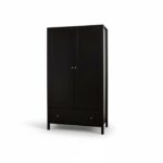 Charlie Double Wardrobe - Black - Image 8