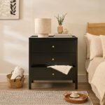 Charlie 3 Drawer Chest of Drawer - Noir Black - Image 2