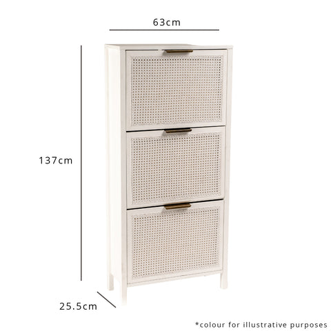 Charlie Shoe Cabinet Dims Outlet - Charlie shoe cabinet - 3 door - black