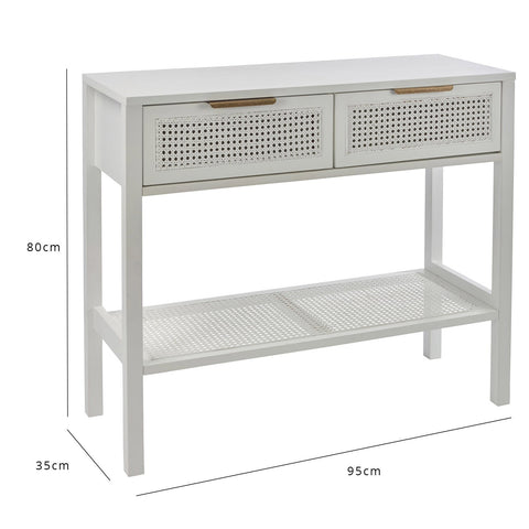 Charlie Two Drawer Console Table White Cutout 826587f1 35cf 4932 9718 Outlet - Charlie Console Table - White