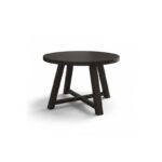 Charlotte Black Oak Round Dining Table - Image 8