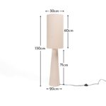 Outlet - Chattendon 130cm Floor Lamp, Ivory Boucle - Image 11