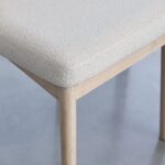 Charlotte Whitewash Extending Dining Table Set - 8 Seater - Chloe Boucle Dining Chairs & Charlotte Bench - Image 7