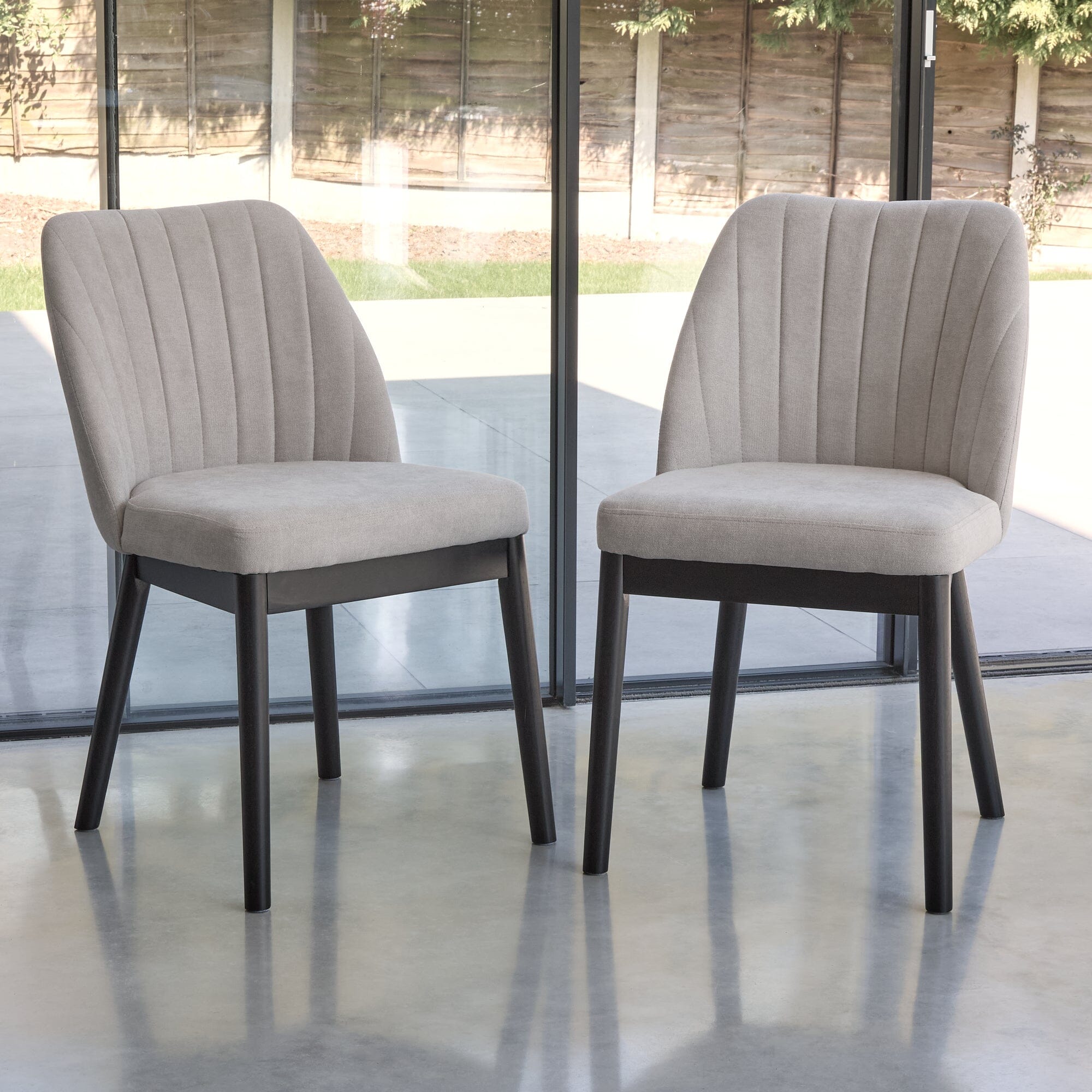 Chloe_Dining_Chair_Soft_Beige_Black_Legs-1_bd261a9a-100a-4bb2-997b-8b8405184347 Outlet - Chloe Soft Beige Dining Chairs - Set of 2 - Black Legs - Image 1