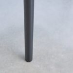 Chloe Soft Beige Dining Chairs - Set of 2 - Black Legs - Image 5