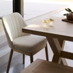 Charlotte Whitewash Extending Dining Table Set - 8 Seater - Chloe Boucle Dining Chairs & Charlotte Bench - Image 12