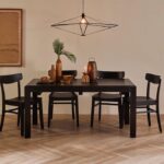 Outlet - Magnus Black Wood Extendable Dining Table - Image 2