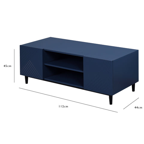 Outlet - Jack TV Unit - Geometric - Blue 1 jack tv unit - blue - Laura James