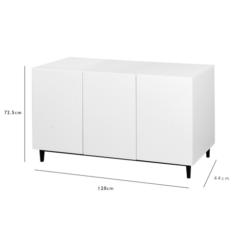 Jack Sideboard - Geometric -White